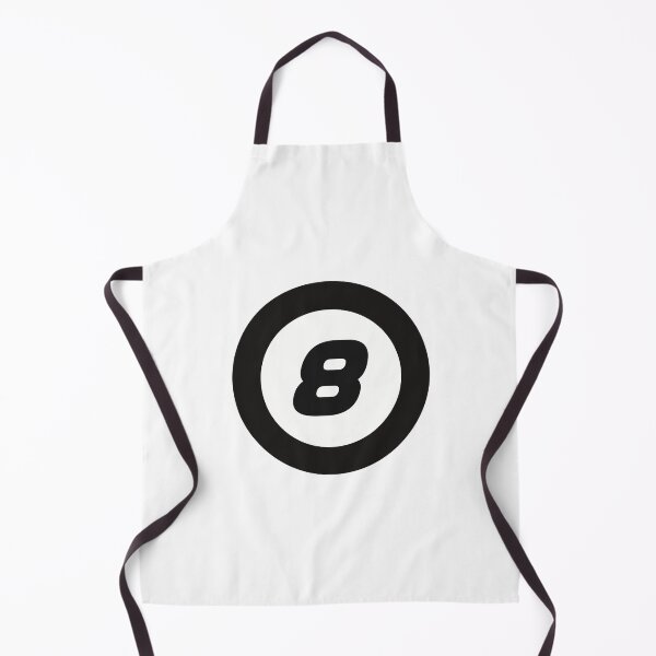 Item preview, Number 8 in black and white circle designed and sold by Krista Robertson.
