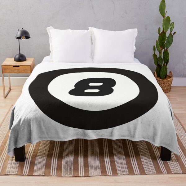 Item preview, Number 8 in black and white circle designed and sold by Krista Robertson.