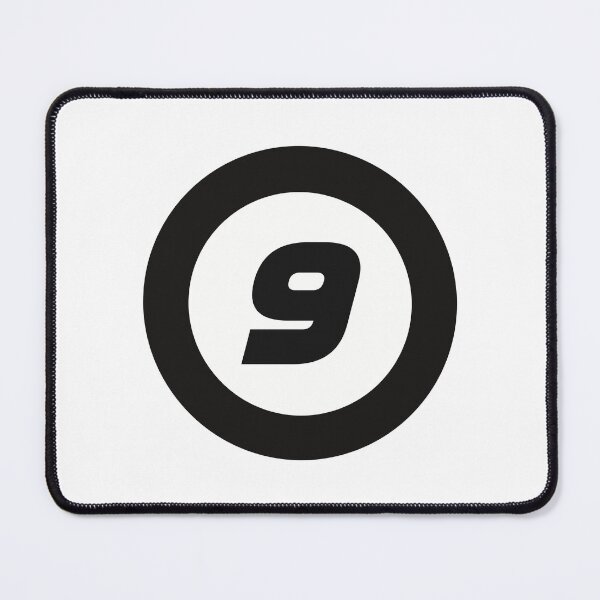 Item preview, Number 9 in black and white circle designed and sold by Krista Robertson.