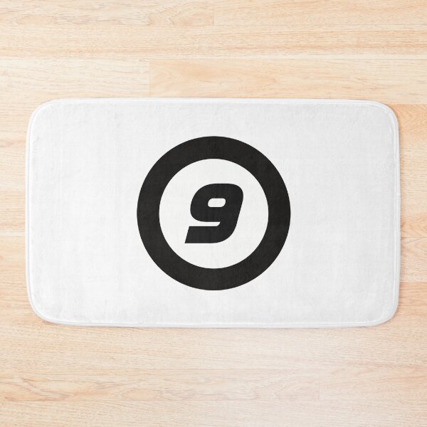 Item preview, Number 9 in black and white circle designed and sold by Krista Robertson.
