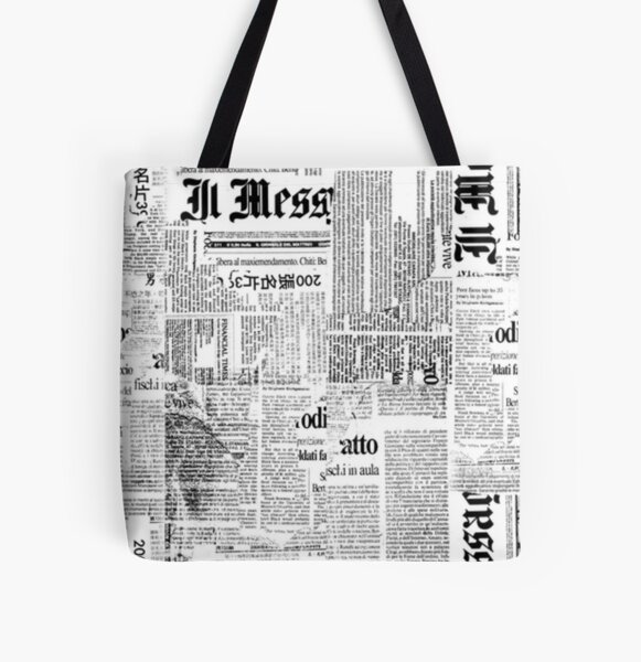 newspaper print Tote Bag for Sale by Sweet Dreams