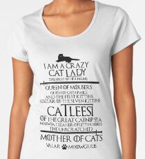 Mother Of Cats. Catleesi Funny Cat Lovers Gift for Women Women's Premium T-Shirt