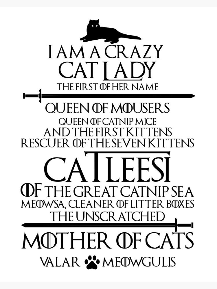 Cats. Catleesi Funny Cat Lovers Gift 