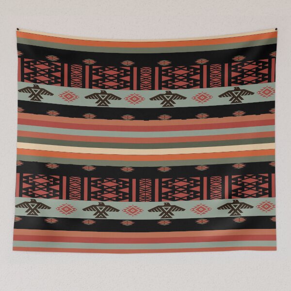 Item preview, Southwest Pattern With Native American Thunderbird designed and sold by handsoftime2020.