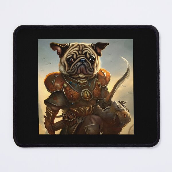 Item preview, AI Generated Art, War Pug designed and sold by RabbitHoleMI.