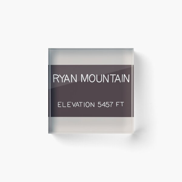 Item preview, Ryan Mountain Trail Elevation Sign designed and sold by Mountain Bound Designs.