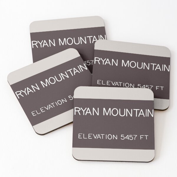 Item preview, Ryan Mountain Trail Elevation Sign designed and sold by Mountain Bound Designs.