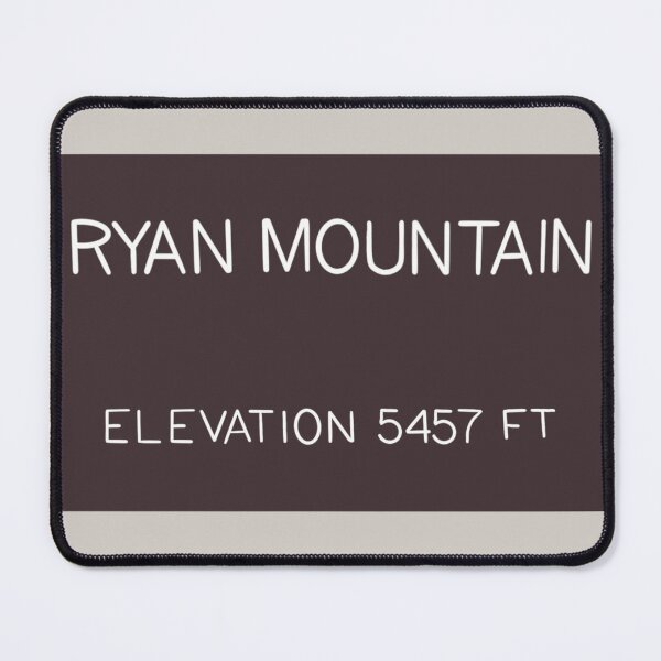 Item preview, Ryan Mountain Trail Elevation Sign designed and sold by Mountain Bound Designs.