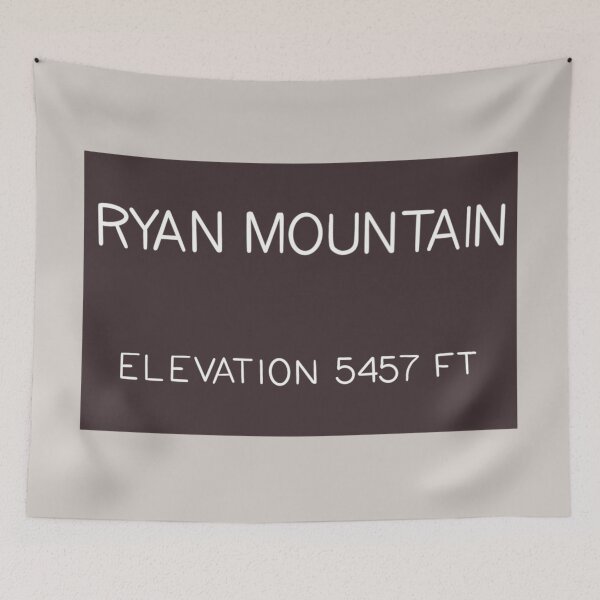 Item preview, Ryan Mountain Trail Elevation Sign designed and sold by Mountain Bound Designs.