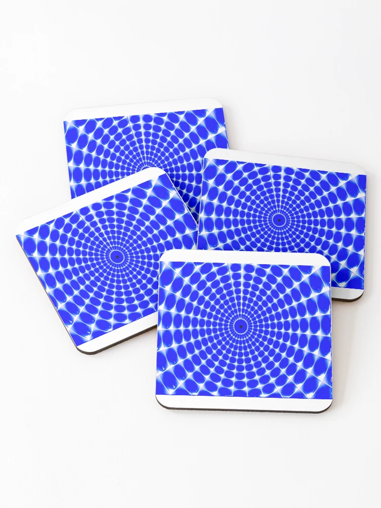 Thumbnail 1 of 5, Coasters (Set of 4), Color Combination Pattern, Retro Abstract Multi Color Pattern designed and sold by Mr-true-design.