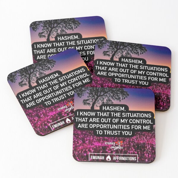Item preview, Hashem I know that the situations that are out of my control are opportunities for me to trust you. designed and sold by Stories To Inspire - Motivational Jewish Quotes.