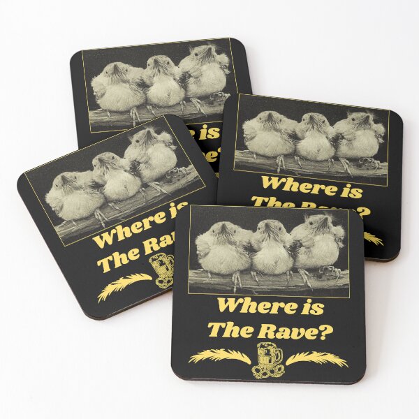Item preview, Where is The Rave? - Chicks T-shirt design designed and sold by Ridiculam Toga.