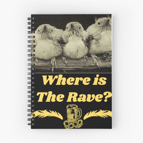 Item preview, Where is The Rave? - Chicks T-shirt design designed and sold by Ridiculam Toga.