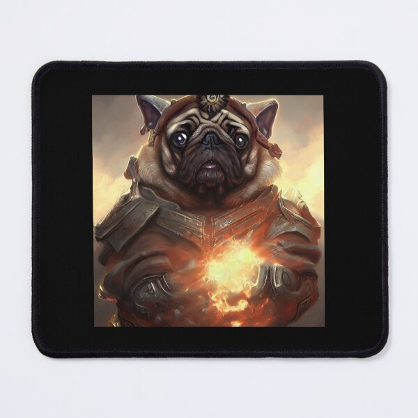 Item preview, AI Generated Art, War Pug designed and sold by RabbitHoleMI.