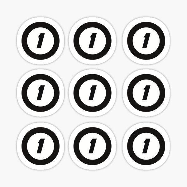 number-1-in-black-and-white-circle-pack-sticker-for-sale-by