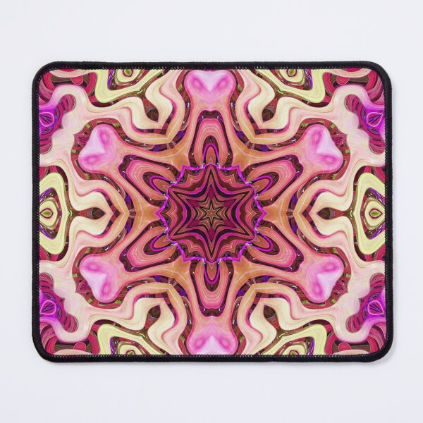 Item preview, Boho Vibes Abstract Kaleidoscope Maximalism Hippie Style Eclectic Mix of Pink Lilac Cream 7 of 16 designed and sold by Beachy.