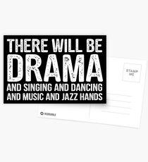 there will be drama - theatre Postcards