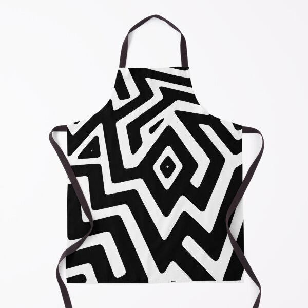 Item preview, Geometric retro black white pattern chaotic lines designed and sold by IMNIUM.