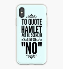 Vinilo o funda para iPhone NO - Hamlet Shakespeare Quote
