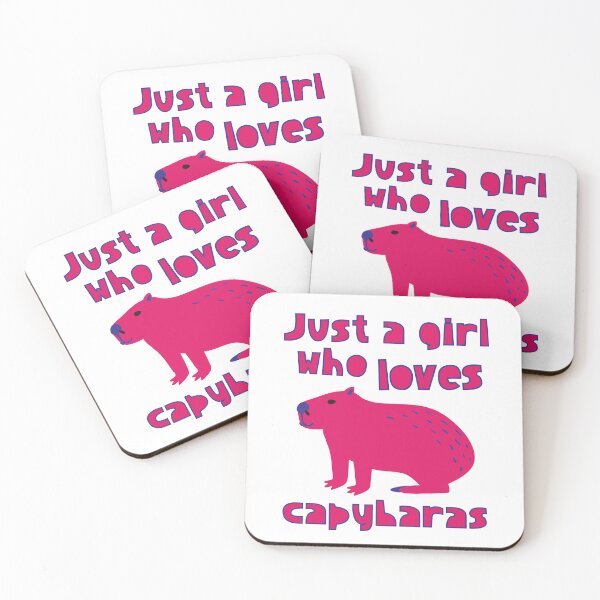 Item preview, Just A Girl Who Loves Capybaras designed and sold by LiToDesignCo.