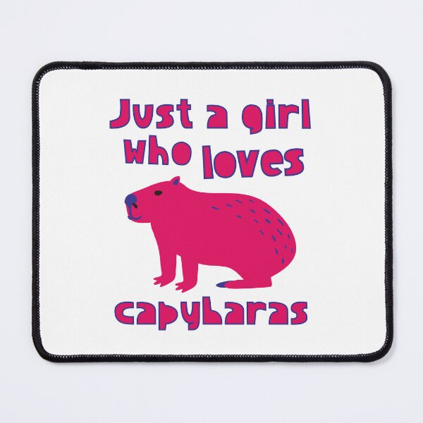 Item preview, Just A Girl Who Loves Capybaras designed and sold by LiToDesignCo.