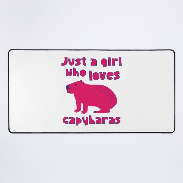 Item preview, Just A Girl Who Loves Capybaras designed and sold by LiToDesignCo.