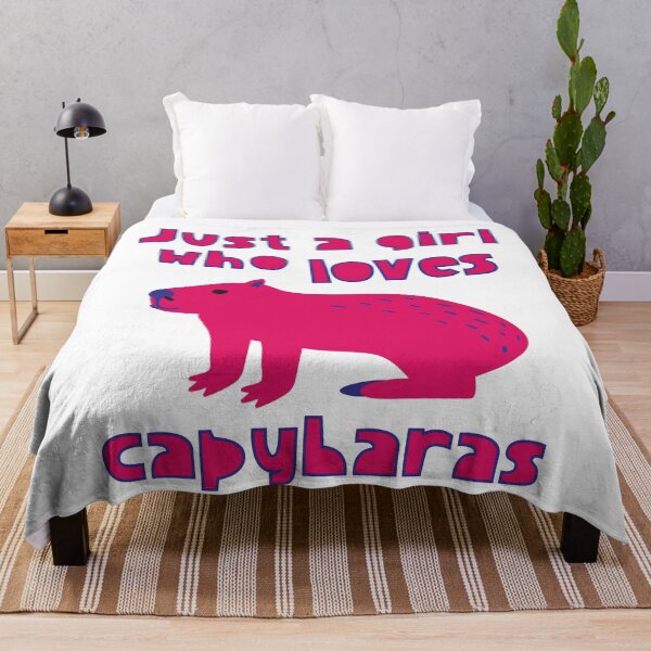 Item preview, Just A Girl Who Loves Capybaras designed and sold by LiToDesignCo.