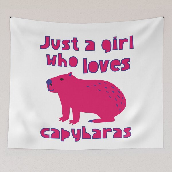 Item preview, Just A Girl Who Loves Capybaras designed and sold by LiToDesignCo.