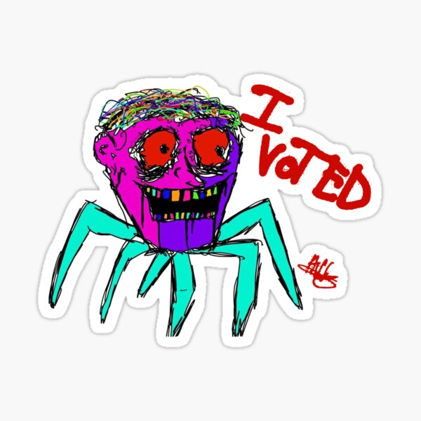I Voted Creature Sticker