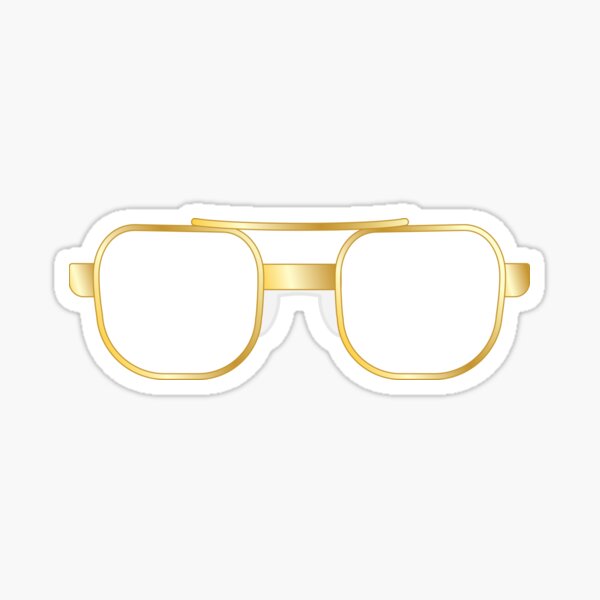 Gold Dahmer Eye Glass Sticker For Sale By Graphicsbuddy Redbubble 0010