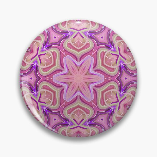 Item preview, Boho Vibes Abstract Kaleidoscope Maximalism Hippie Style Eclectic Mix of Pink Lilac Cream 8 of 16 designed and sold by Beachy.