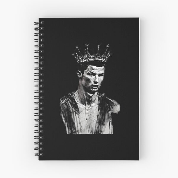 Item preview, Cristiano Ronaldo King painting - Ink Drawing FIFA 2022 Black and White designed and sold by Aniyah.