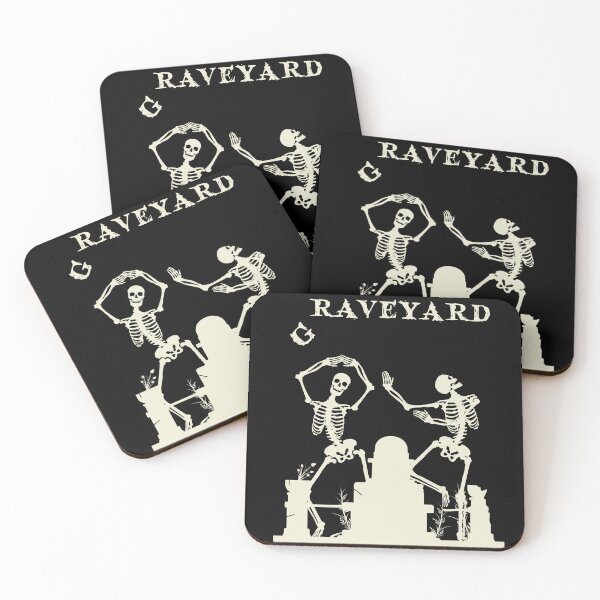 Item preview, Graveyard - Raveyard, Dancing Skeletons Halloween designed and sold by AmphoraGhost.
