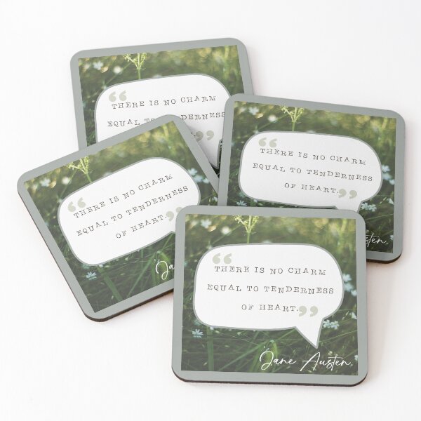 Item preview, There is no charm equal to tenderness of heart | Jane Austen Quote designed and sold by CastlesClassics.