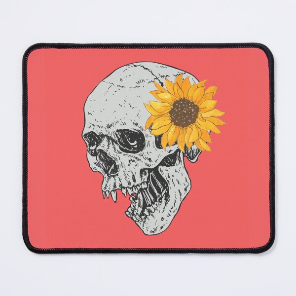Item preview, Skull With Sunflower designed and sold by Salva-Shop.