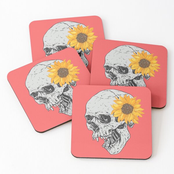 Item preview, Skull With Sunflower  designed and sold by Salva-Shop.