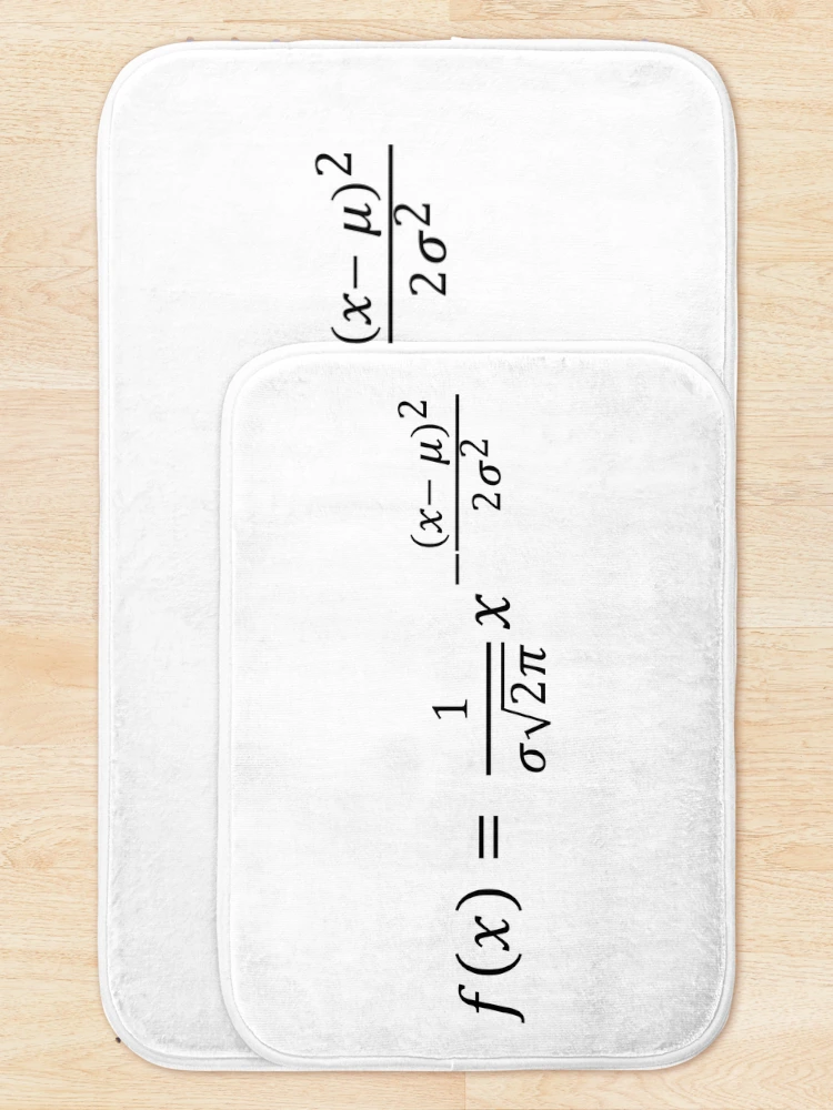 Thumbnail 5 of 6, Bath Mat, Normal Distribution designed and sold by ScienceCorner.