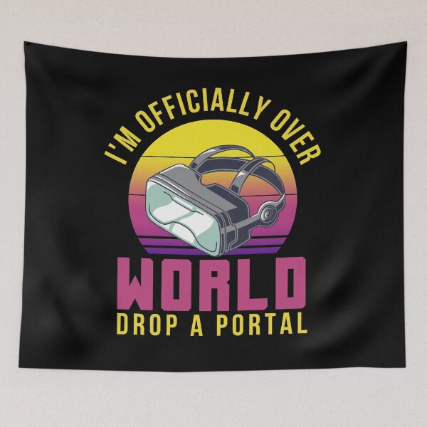 Item preview, Portal Hopping Vr Worlds VR Headset For Metaverse designed and sold by DadJokeDescript.