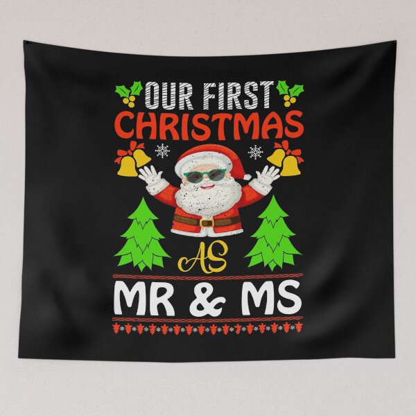 Item preview, Our First Christmas As MR & MS - It's Christmas Time designed and sold by BELASKRI STORE.