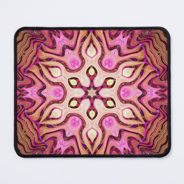 Item preview, Boho Vibes Abstract Kaleidoscope Maximalism Hippie Style Eclectic Mix of Lilac Pink Cream 9 of 16 designed and sold by Beachy.