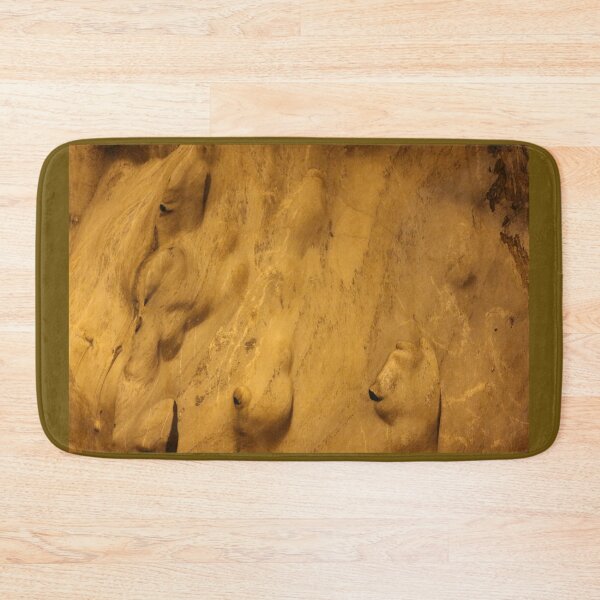 Item preview, Gnomes or trolls on golden yellow cave wall. designed and sold by kall3bu.
