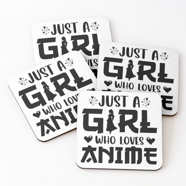 Item preview, Just a Girl Who Love Anime Black Best Gifts For Anime and Manga Lover designed and sold by TajfunX.