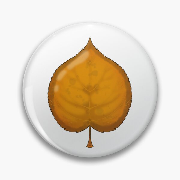 Item preview, Orange Fall Linden Tree Leaf designed and sold by Upbeat-Cryptid.