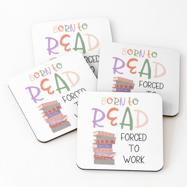Item preview, Born to read, forced to work. designed and sold by MerWishes.