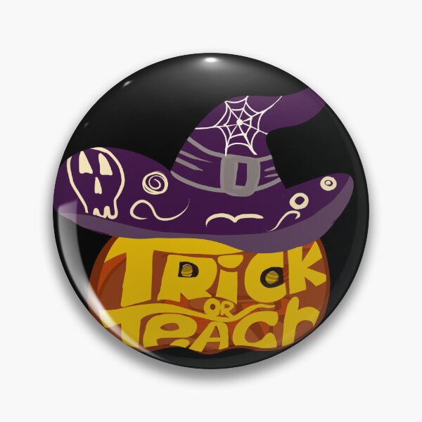 Item preview, Trick or Teach Pumpkin Witch designed and sold by joanaoberg.