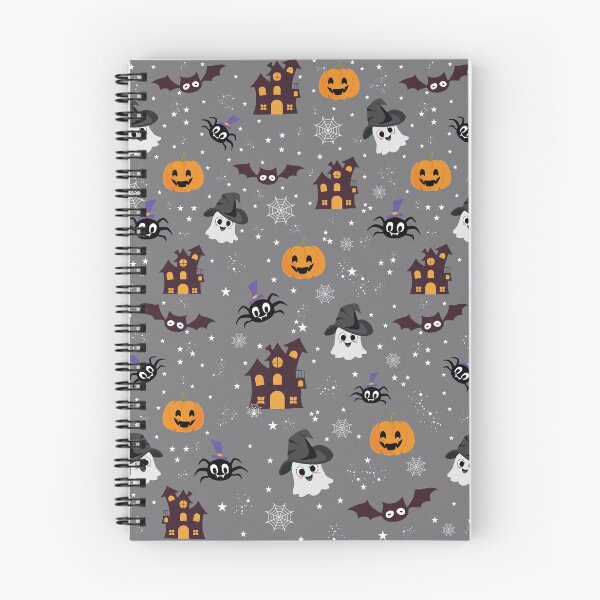 Item preview, Halloween Night Gray Seamless Pattern designed and sold by Purple Moon .