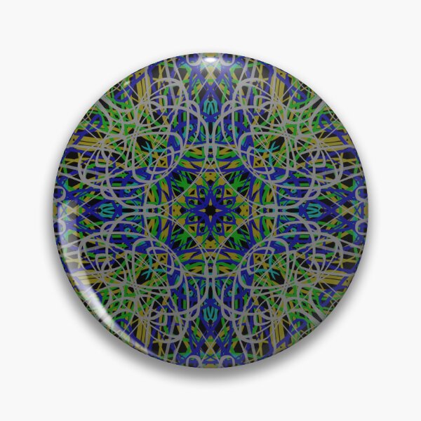 Item preview, Blue, Green, Yellow and White Scribble Tile designed and sold by lifepatterns.