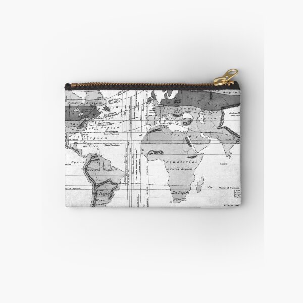 Item preview, Black and White World Map (1823) designed and sold by BravuraMedia.