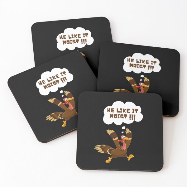 Item preview, He like it moist Funny Crazy Turkey Day Thanksgiving Day designed and sold by kubix81.