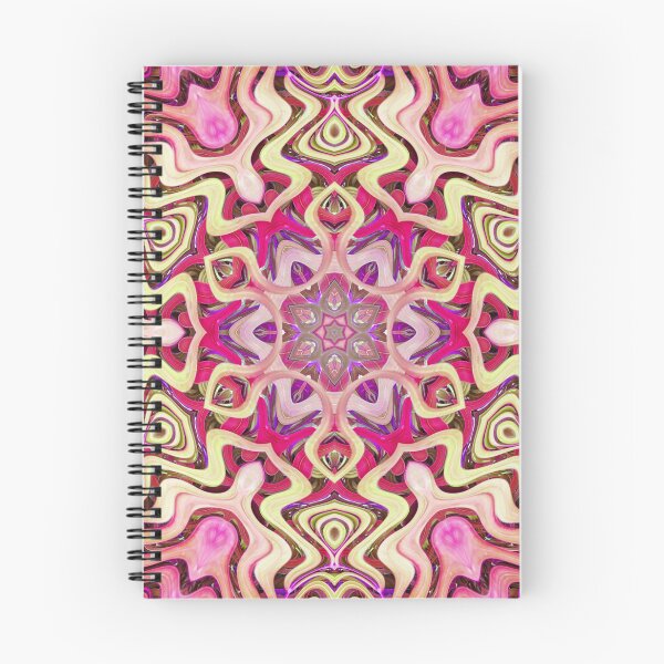 Item preview, Boho Vibes Abstract Kaleidoscope Maximalism Hippie Style Eclectic Mix of Lilac Pink Cream 10 of 16 designed and sold by Beachy.